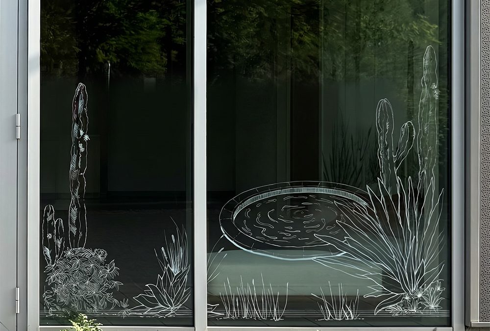 Peinture sur vitrine – Spa de flottaison